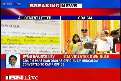 Goa CM occupies 2 official houses, violates his own government's austerity drive