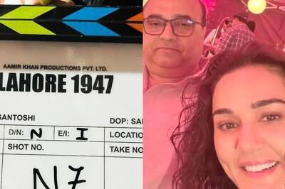 Preity Zinta Begins Filming Sunny Deol's 'Lahore 1947', Shares Pic With Rajkumar Santoshi from Sets