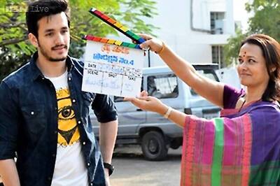 Nagarjuna's son Akhil Akkineni begins shooting for his debut film with director VV Vinayak