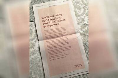 Facebook Accuses Apple of Anticompetitive Privacy Policy, Takes Out Full-Page Newspaper Ad