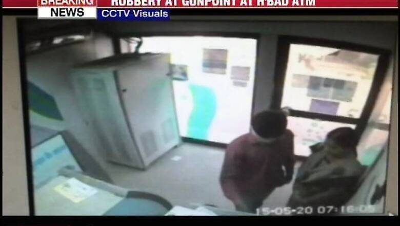 Watch: Woman robbed at gunpoint inside an ATM in Hyderabad