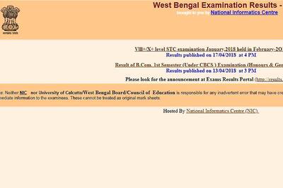WBSCVET STC January 2018 Exam Results Declared at wbresults.nic.in; Check Now!