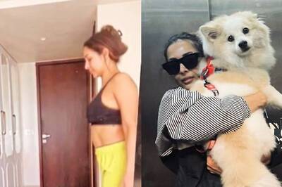 Malaika Arora and Her Furry Friend Casper Warm Up In Sync For Yogal; Watch Adorable Video