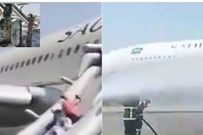 Video: Saudi Airlines Flight With 297 Aboard Catches Fire While Landing In Pakistan’s Peshawar