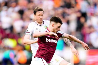 Premier League: Struggling Burnley Held 1-1 at West Ham After Sean Dyche's Exit