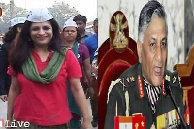 AAP candidate Shazia Ilmi takes on ex-army chief VK Singh