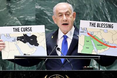 At UN Stage, Israel's Netanyahu Brands Iran 'Curse' And Lauds India 'Blessing' With Contrasting Maps | Watch