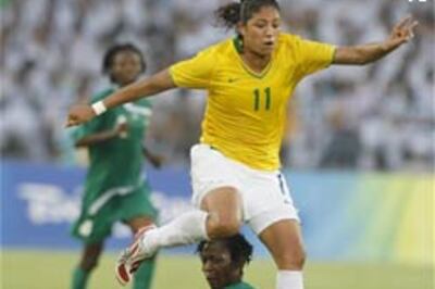 Cristiane hat-trick takes Brazil past Nigeria