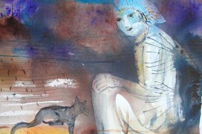 How to Paint a Ghostly Girl with Cat in Watercolor