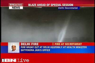 Fire breaks out at Satyendra Jain's office in Delhi Assembly
