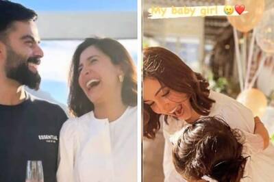 Anushka Sharma, Virat Kohli Raise a Toast on 'Baby Girl' Vamika's 1st Birthday in Bio-bubble; Pics