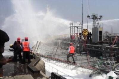 Mumbai: 7 injured in explosion, fire on Korean tanker