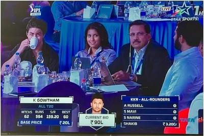 Juhi Chawla Cheers for 'KKR Kids' Daughter Jahnavi and Shah Rukh Khan's Son Aryan at IPL Auction
