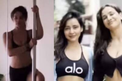 Satyameva Jayate Actress Aisha Sharma Flaunts Her Pole Dancing Skills, Sister Neha Sharma Drops Comment; Watch