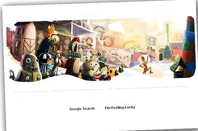 Google wishes Happy Holidays with a doodle