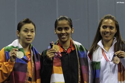 CWG: Golden Saina takes India to number two