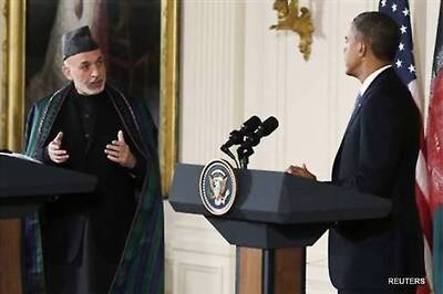 Obama discusses Taliban peace talks with Karzai