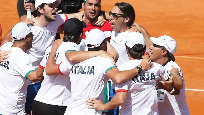 Italians Check in Ahead of Davis Cup Qualifiers
