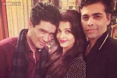 Snapshot: Aishwarya Rai Bachchan parties with Karan Johar and Manish Malhotra on her 41st birthday
