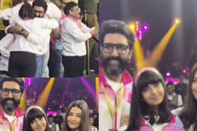Abhishek Bachchan Rushes to Hug Aishwarya Rai As Jaipur Pink Panthers Win 2nd PKL Title; Watch