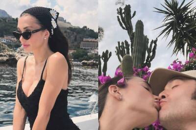 Amy Jackson Poses In Plunging Black Dress, Kisses Ed Westwick In Viral Photos; See Here