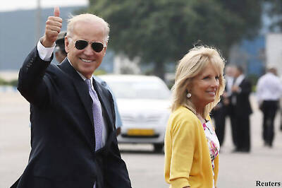 US Vice President Joe Biden arrives in Mumbai