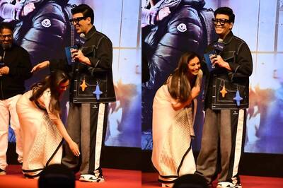 Karan Johar Is Left Embarrassed as Rani Mukerji Touches His Feet, He Calls Her 'Sister', 'Bhabhi'