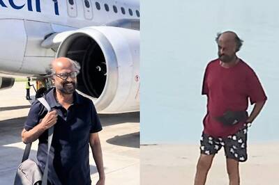 Rajnikanth Sports Red T-Shirt With Shorts As He Walks Barefoot On Maldives Beach; Photo Goes Viral