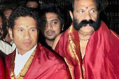 Snapshot: Sachin Tendulkar visits Tirupati
