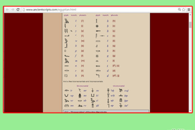 How to Read Egyptian Hieroglyphics