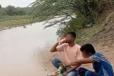 Shoes on & 'Bhole Baba' Playing in Background, 2 Youths Pour Beer on Shivling in Viral Video