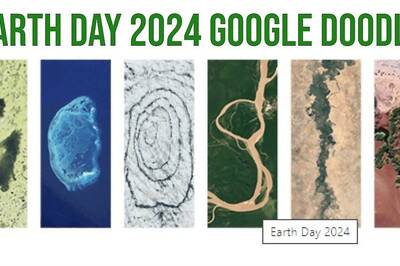 Earth Day 2024: Google Doodle Celebrates With Stunning Aerial Views of Our Planet's Beauty | WATCH