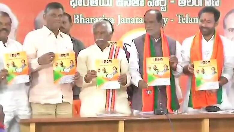 Assembly Elections LIVE: BJP Releases Manifesto for Telangana Polls