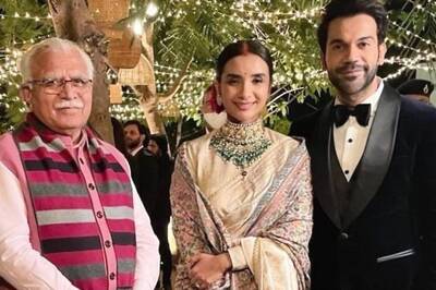 Newlyweds Rajkummar Rao, Patralekhaa All Smiles in First Photo from Their Reception, Host Haryana CM