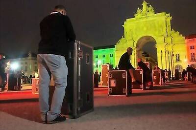 Struggling live-event workers protest in Lisbon to save pandemic-hit sector