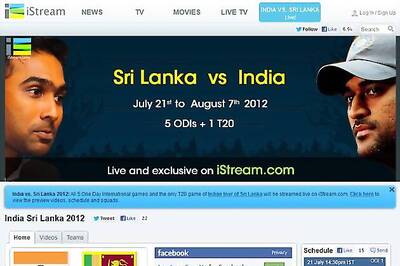 iStream.com bags Web rights for India-SL Series