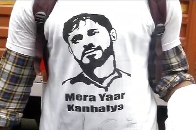 JNU row: Protesters wear t-shirts with Kanhaiya Kumar's image
