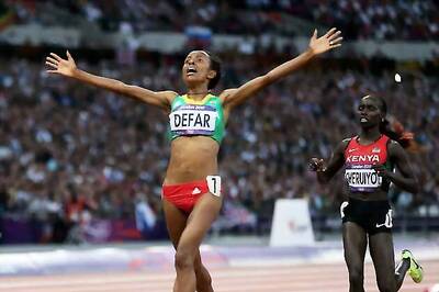 Defar wins women's 5,000 metres