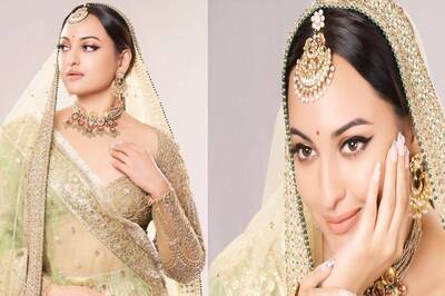 Sonakshi Sinha, in Heavy Gold Lehenga, Is a Clear Royalty
