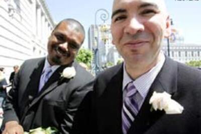 No wedding gifts please, only donations: Cali gays