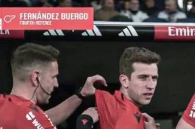 Referee Gets Injured, Replaced By Fourth Official During La Liga Game Between Real Madrid And Sevilla