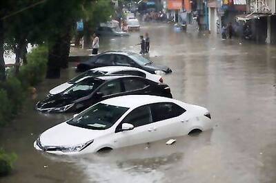 August Rains Flood Pakistan's Financial Capital, Shatter Records