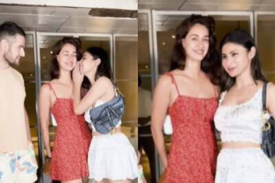Disha Patani Holds BFF Mouni Roy Close As They Set The Temperatures Soaring, Video Goes Viral | Watch