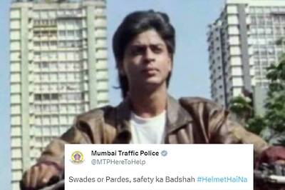 'Safety Ka Badshah': Mumbai Police Praises Shah Rukh Khan for 'Helmet' Tweet in Style