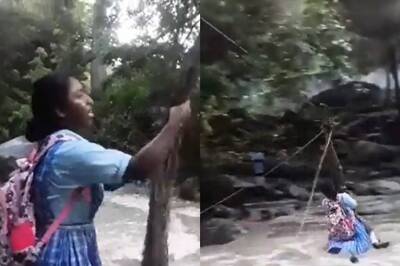 Girl Crosses River Using Zip Line to Attend School, Video Goes Viral