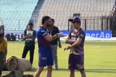 WATCH: Virat Kohli, Gautam Gambhir in Animated Conversation Before KKR vs RCB Clash in Kolkata