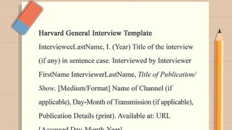How to Cite an Interview Harvard Style