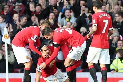 Van Persie, Falcao score as Manchester United beat Leicester City 3-1