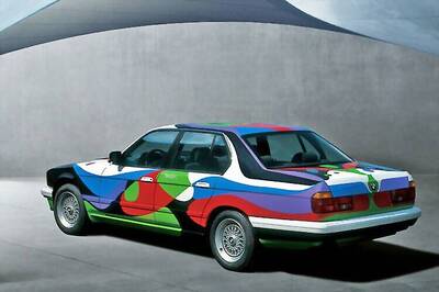 BMW shows off its 'rolling sculptures' art car at the India Art Fair 2016