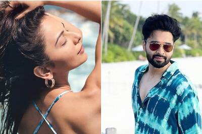 Rakulpreet Singh and Jackky Bhagnani Are Twinning In Blue In Their Maldives Vacation Pictures
